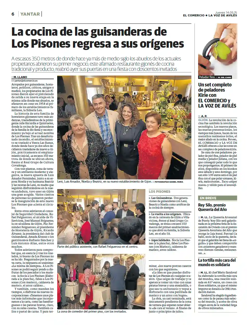 La cocina de las guisanderas de Los Pistones regresa a sus orígenes